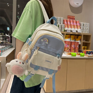 Bunny Pastel Backpack Bag-Enchanted peach