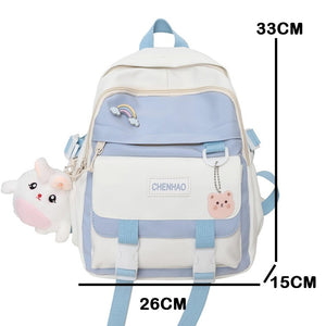 Bunny Pastel Backpack Bag-Enchanted peach