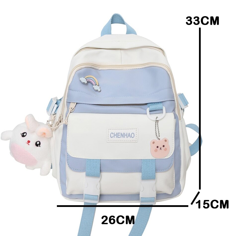 Bunny Pastel Backpack Bag-Enchanted peach