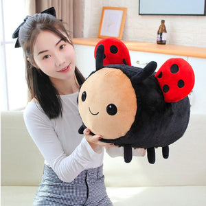 Busy Bugs Ladybird Bumblebee Plushies-Enchanted peach