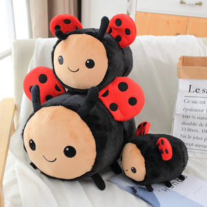 Busy Bugs Ladybird Bumblebee Plushies-Enchanted peach