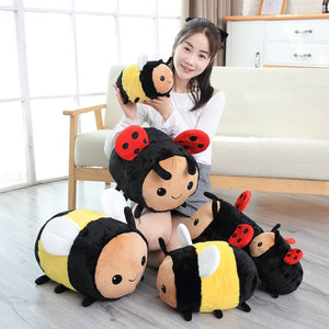 Busy Bugs Ladybird Bumblebee Plushies-Enchanted peach