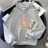 Capybara Don't Worry Be Capy Unisex Hoodie-Enchanted peach