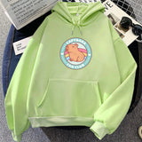 Capybara Fan Club Unisex Hoodie-Enchanted peach