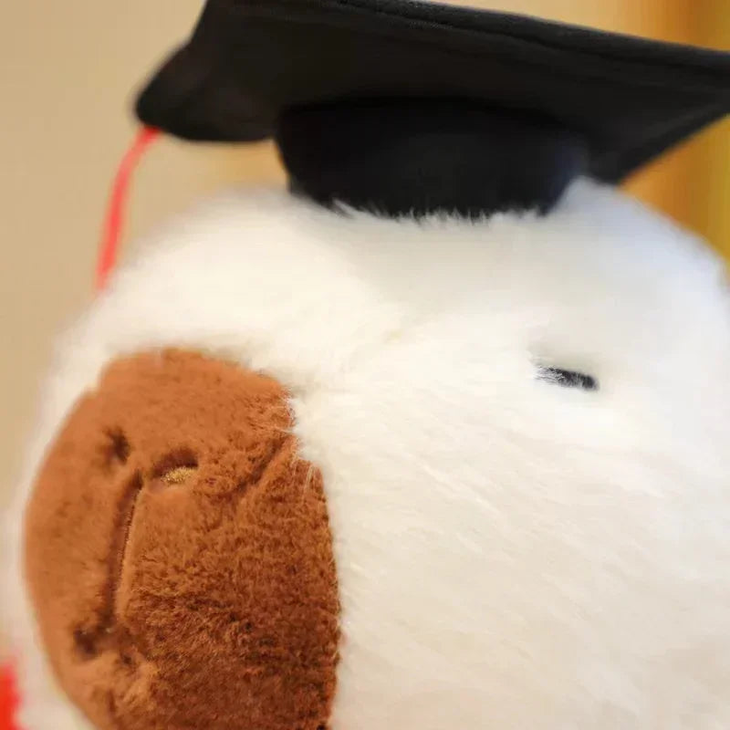 Capybara Graduation Plushies-Enchanted peach