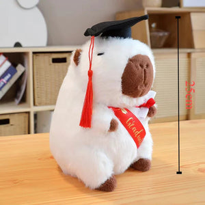 Capybara Graduation Plushies-Enchanted peach