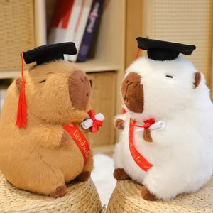 Capybara Graduation Plushies-Enchanted peach