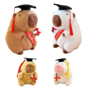 Capybara Graduation Plushies-Enchanted peach