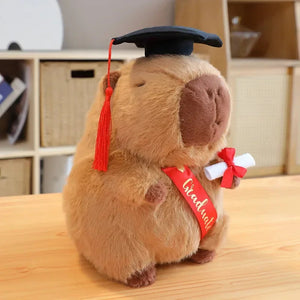 Capybara Graduation Plushies-Enchanted peach