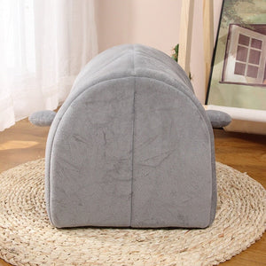 Cat Dog Beds Cave Happy Penguin Hideout-Enchanted peach