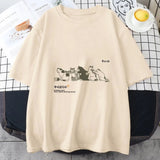 Cats Scratching Cats Backs Unisex Tee-Enchanted peach