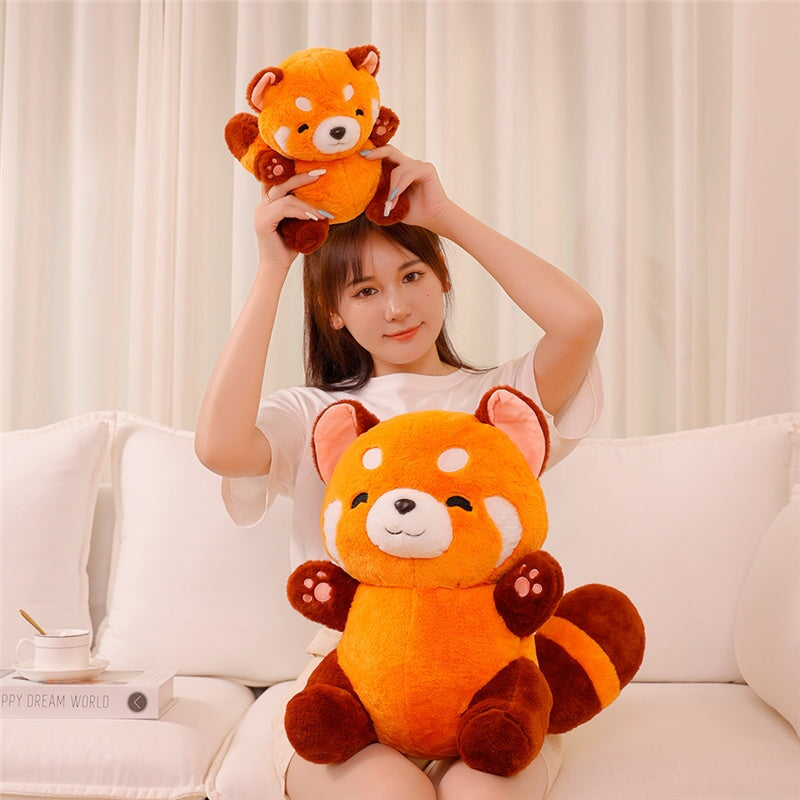 Chai the Kawaii Red Panda Plushie-Enchanted peach