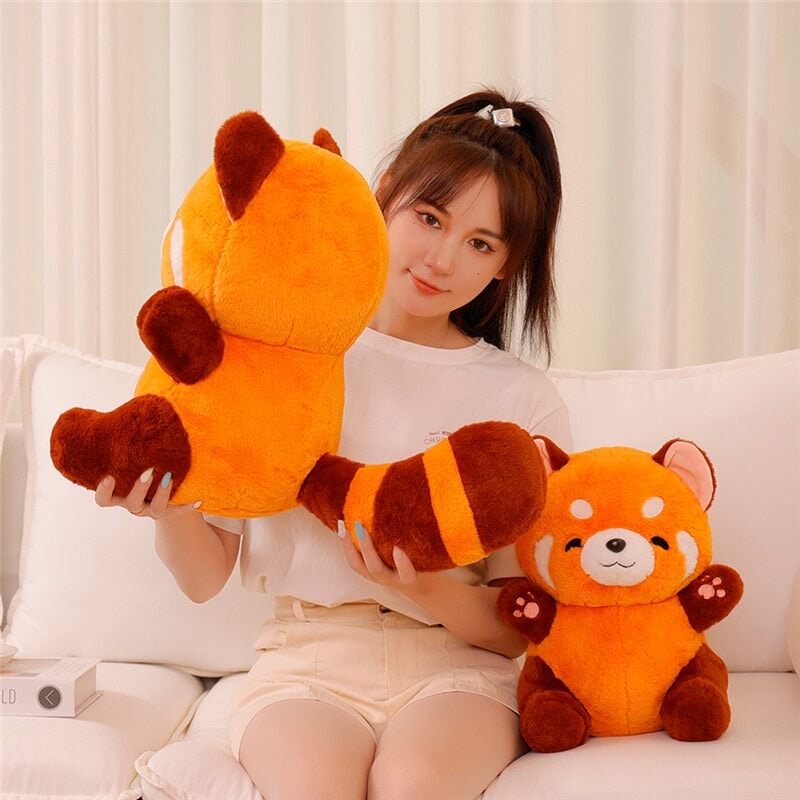 Chai the Kawaii Red Panda Plushie-Enchanted peach