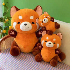 Chai the Kawaii Red Panda Plushie-Enchanted peach