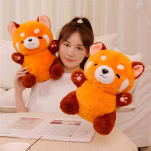 Chai the Kawaii Red Panda Plushie-Enchanted peach