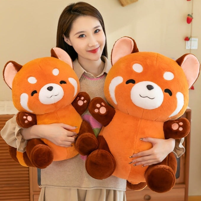 Chai the Kawaii Red Panda Plushie-Enchanted peach