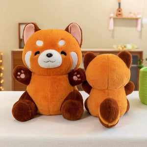 Chai the Kawaii Red Panda Plushie-Enchanted peach