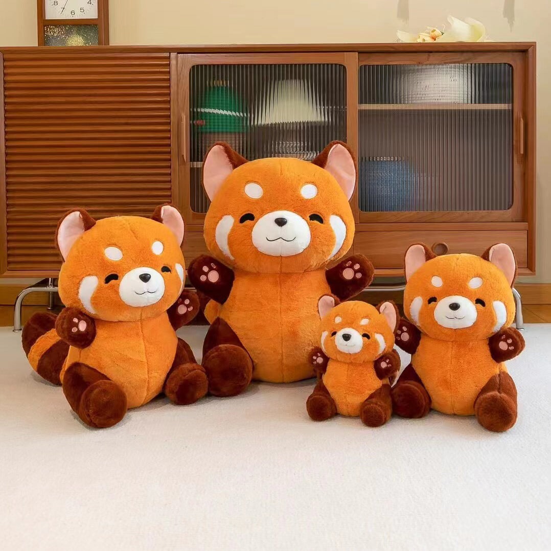 Chai the Kawaii Red Panda Plushie-Enchanted peach