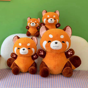 Chai the Kawaii Red Panda Plushie-Enchanted peach