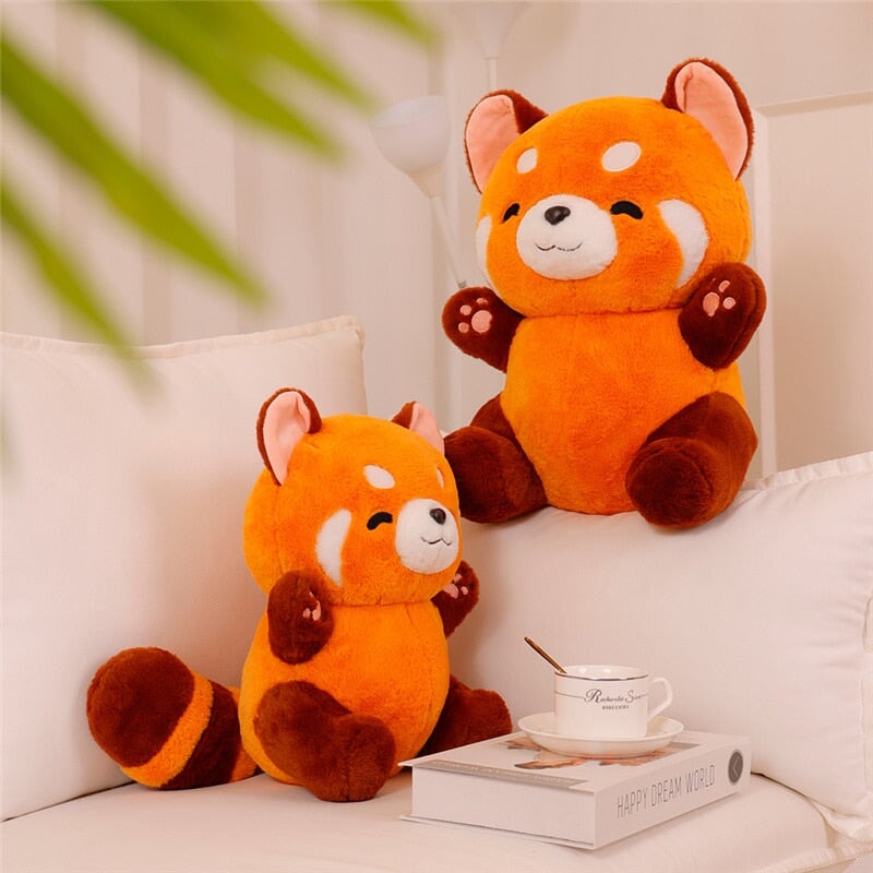 Chai the Kawaii Red Panda Plushie-Enchanted peach