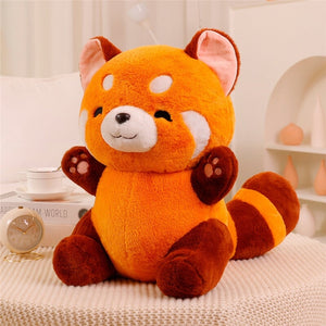 Chai the Kawaii Red Panda Plushie-Enchanted peach