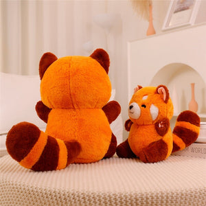 Chai the Kawaii Red Panda Plushie-Enchanted peach