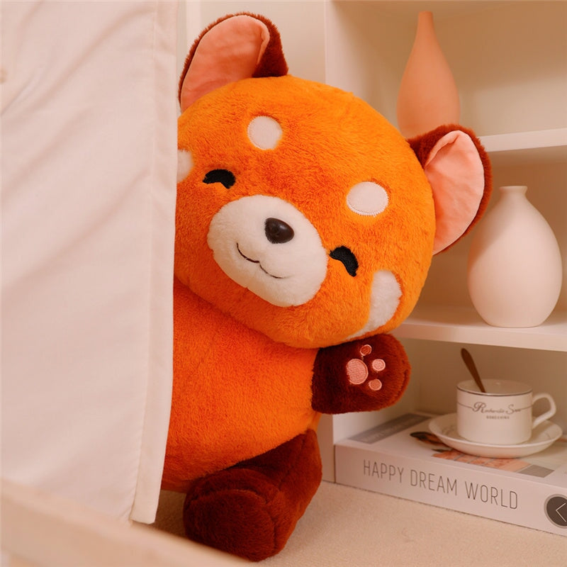 Chai the Kawaii Red Panda Plushie-Enchanted peach