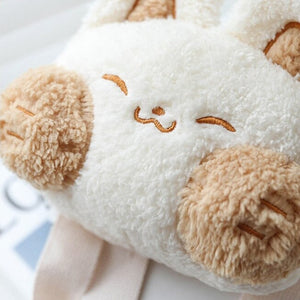 Cheeky Fox Plush Bag-Enchanted peach