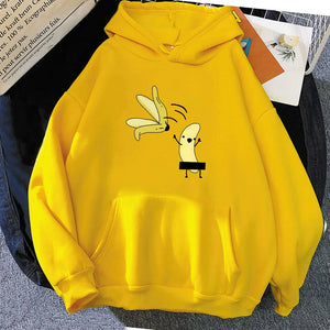 Cheeky Naked Banana Unisex Hoodies-Enchanted peach