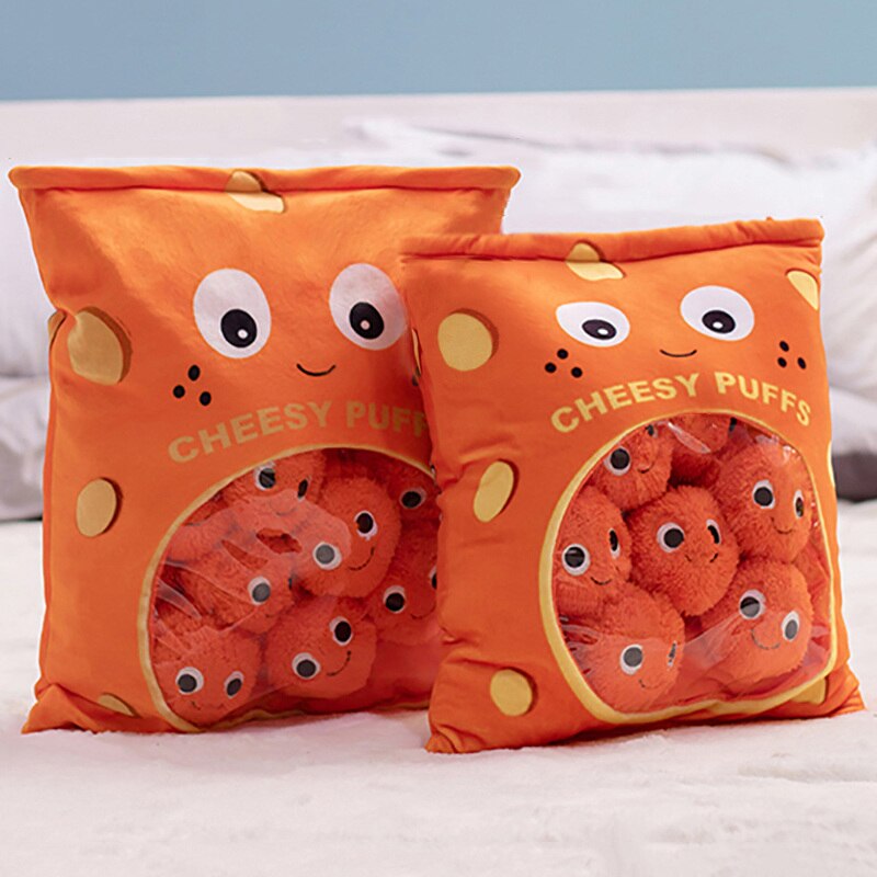 Cheesy Puffs Snack Bags-Enchanted peach