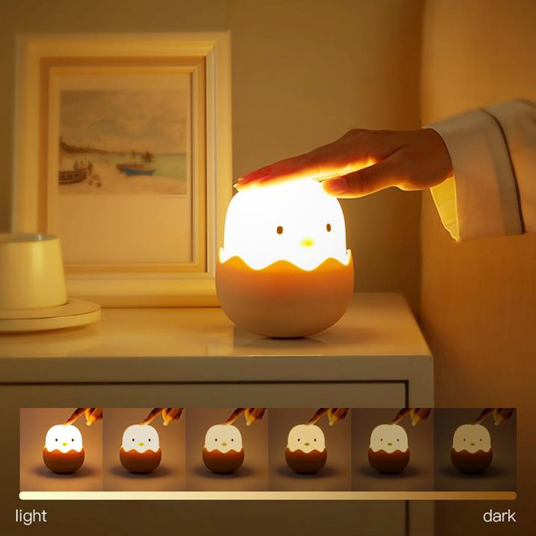 Chick Hatching USB Rechargeable Night Lamp-Enchanted peach