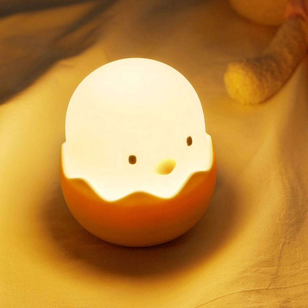 Chick Hatching USB Rechargeable Night Lamp-Enchanted peach