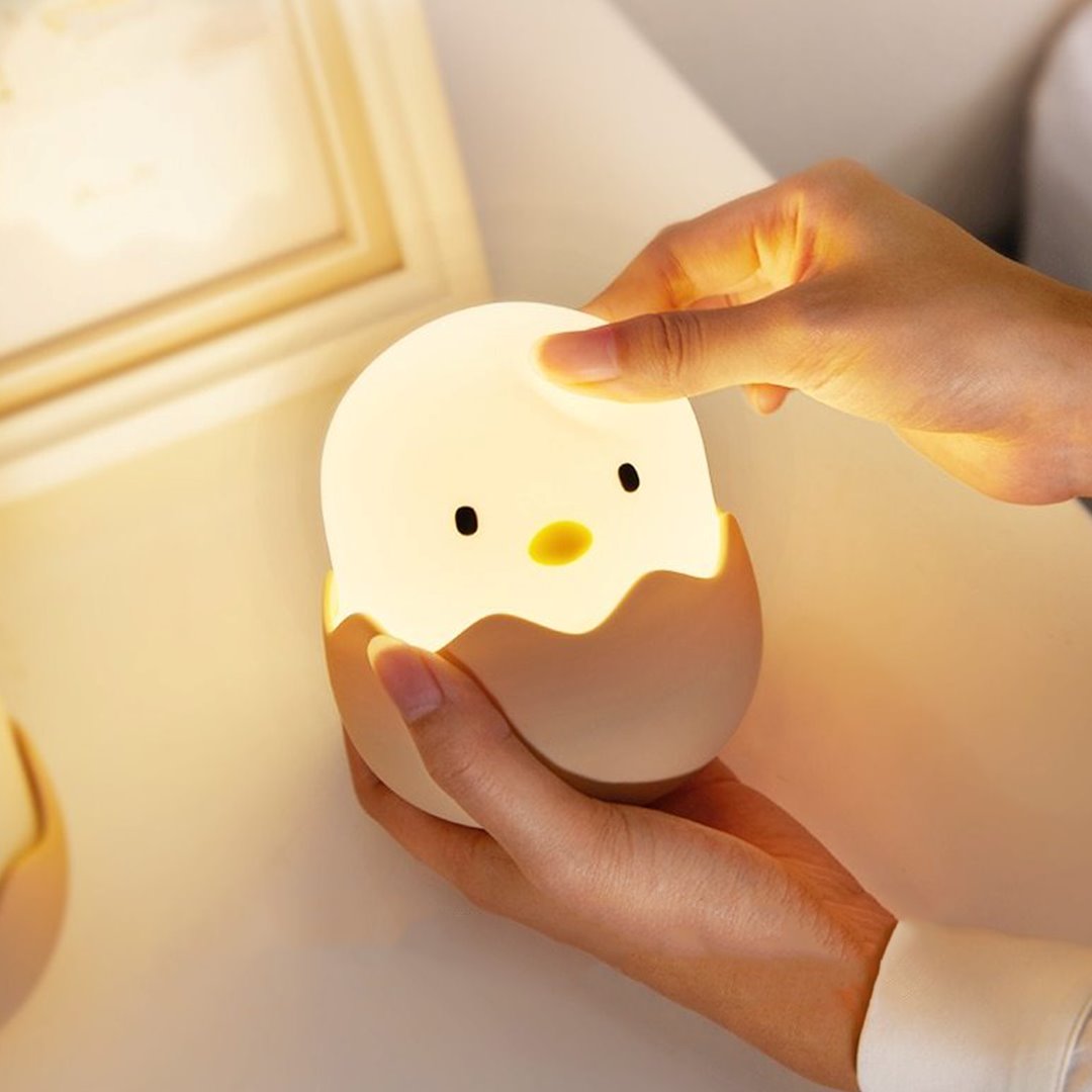 Chick Hatching USB Rechargeable Night Lamp-Enchanted peach