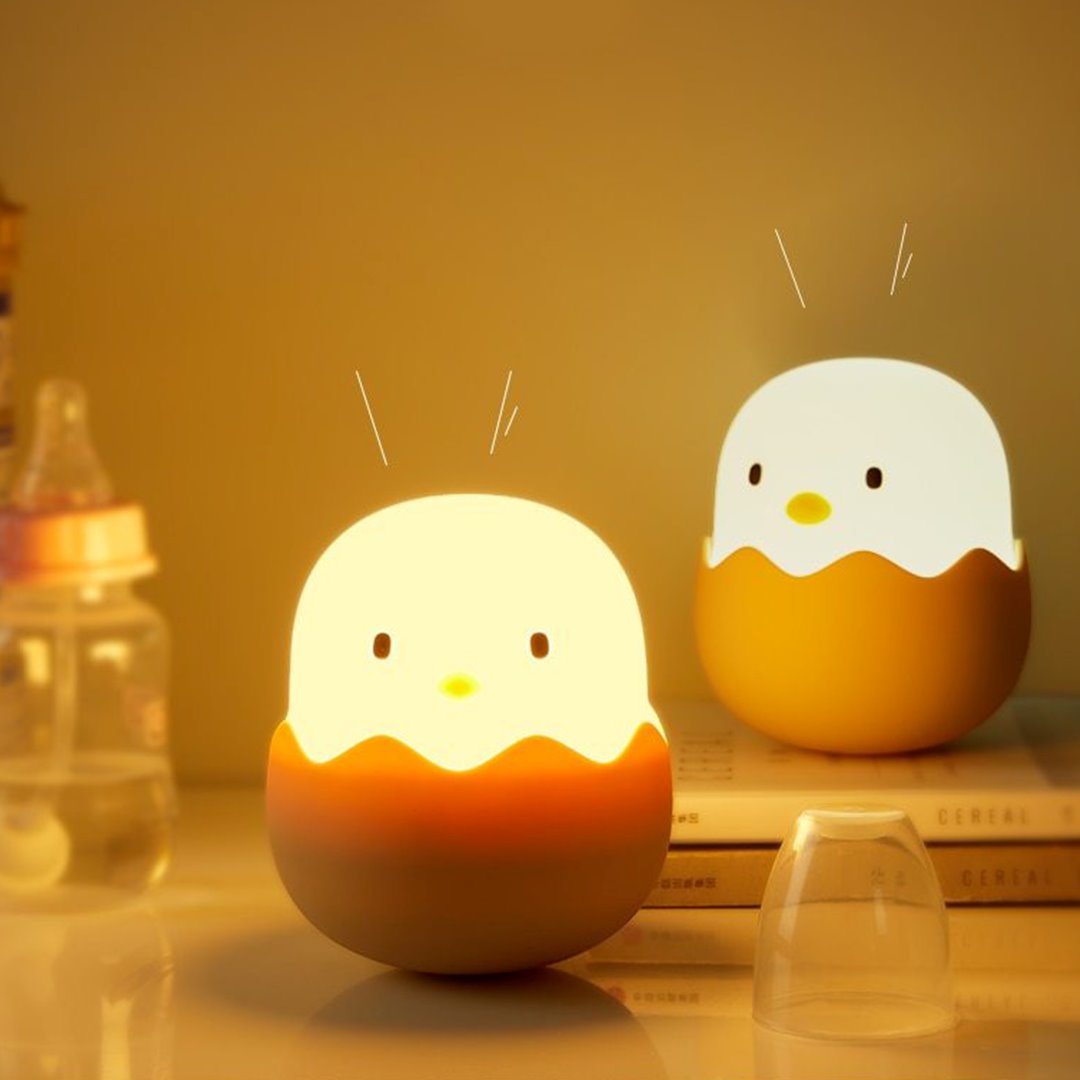 Chick Hatching USB Rechargeable Night Lamp-Enchanted peach