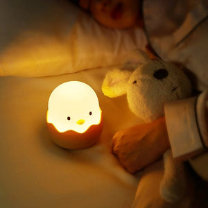 Chick Hatching USB Rechargeable Night Lamp-Enchanted peach