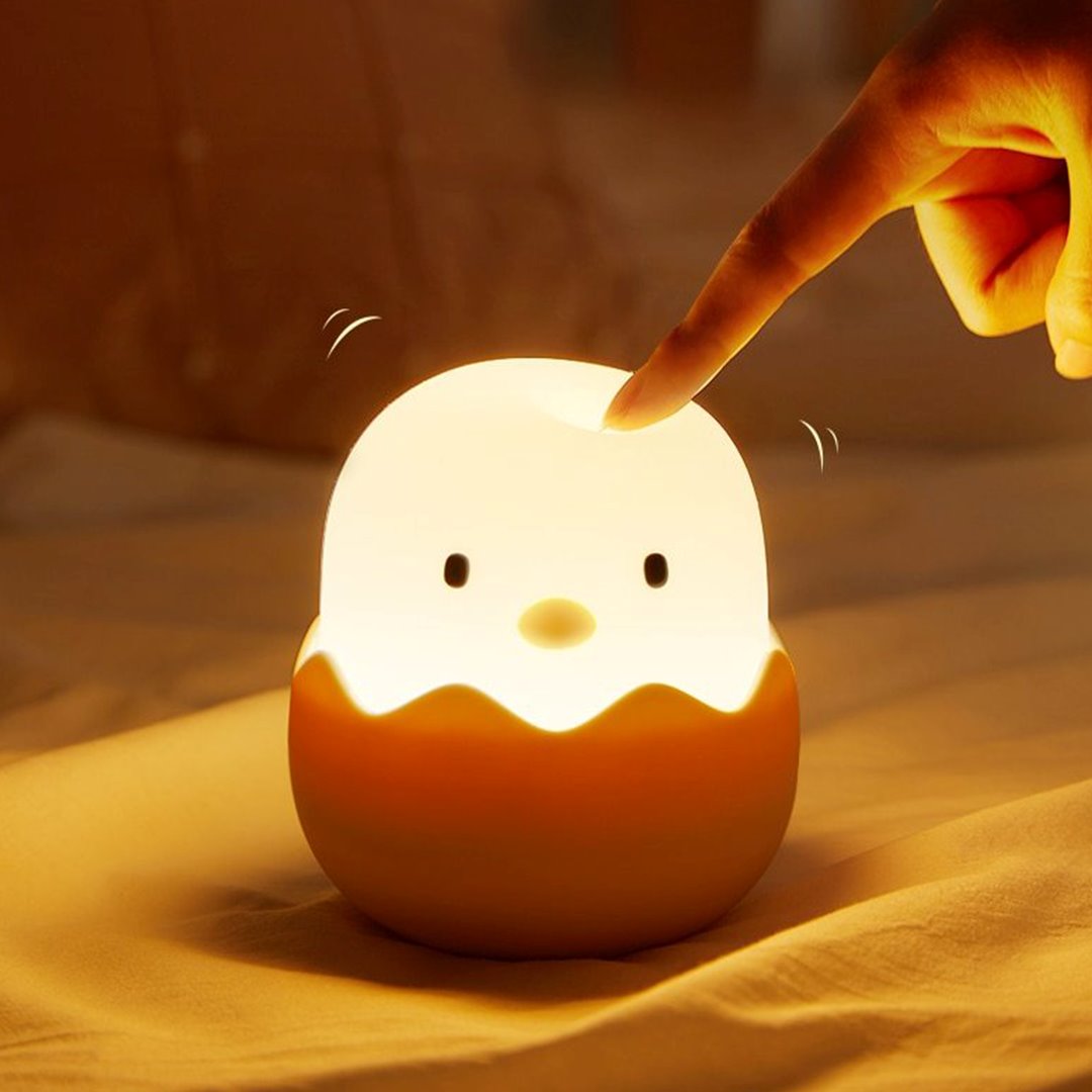 Chick Hatching USB Rechargeable Night Lamp-Enchanted peach