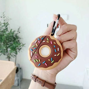 Chocolate Donut Airpods Case (1&2)-Enchanted peach