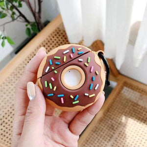 Chocolate Donut Airpods Case (1&2)-Enchanted peach