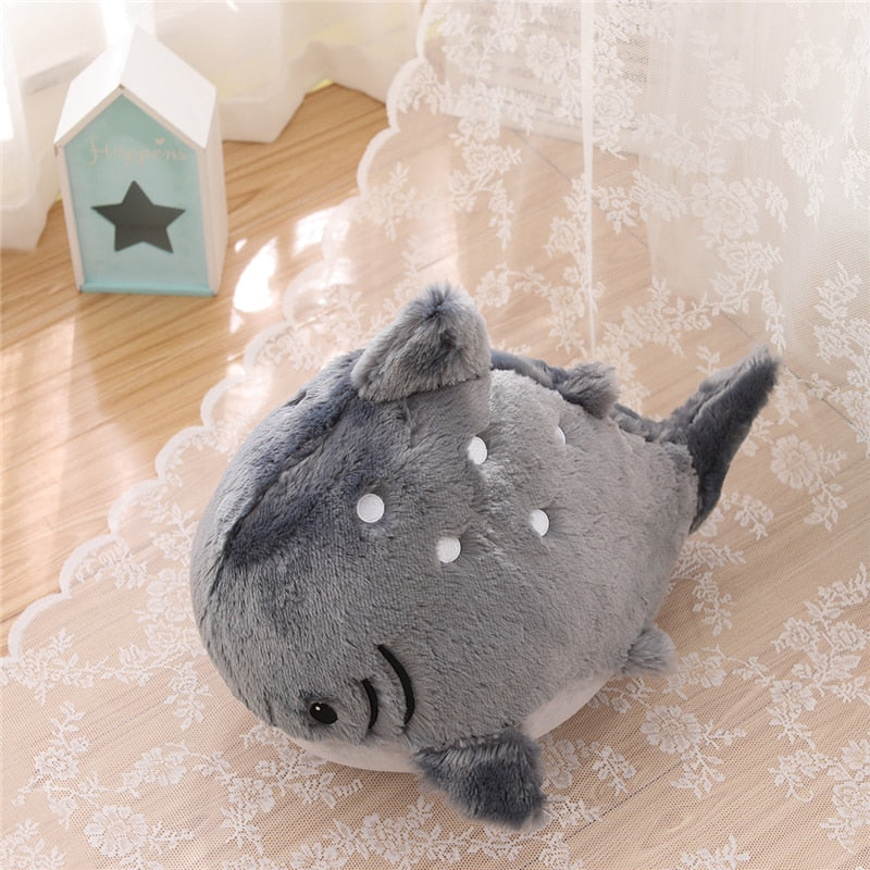 Chonky Shark Plush-Enchanted peach