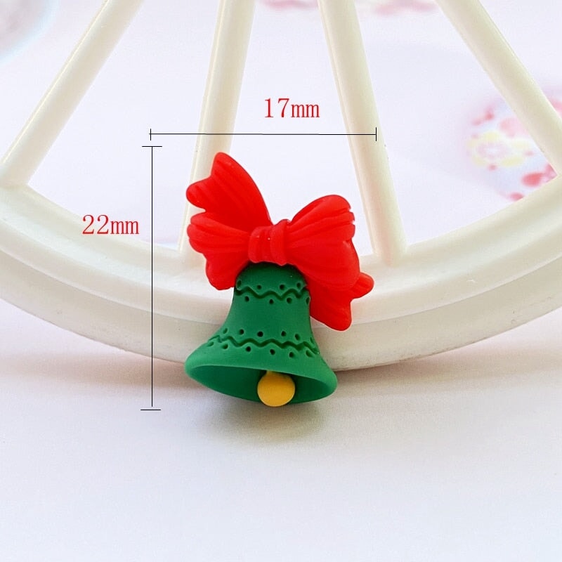 Christmas 12 Piece DIY Resin Decoration Accessories-Enchanted peach