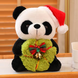 Christmas Santa Panda Plushies-Enchanted peach