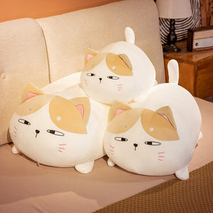 Chubby Cat Martha Tabby Kiki Plushie Crew-Enchanted peach