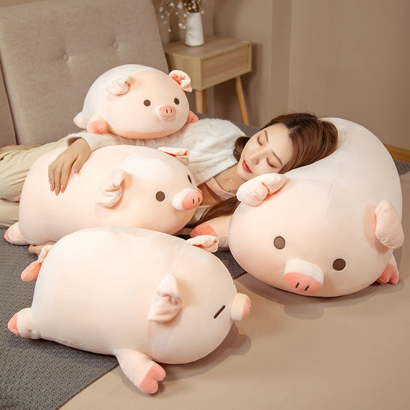 Chubby Chonky Pink Piggy Plushies | NEW-Enchanted peach