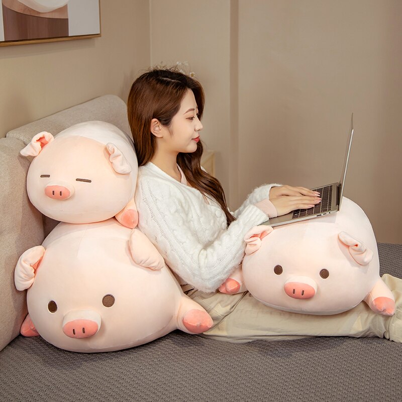 Chubby Chonky Pink Piggy Plushies | NEW-Enchanted peach