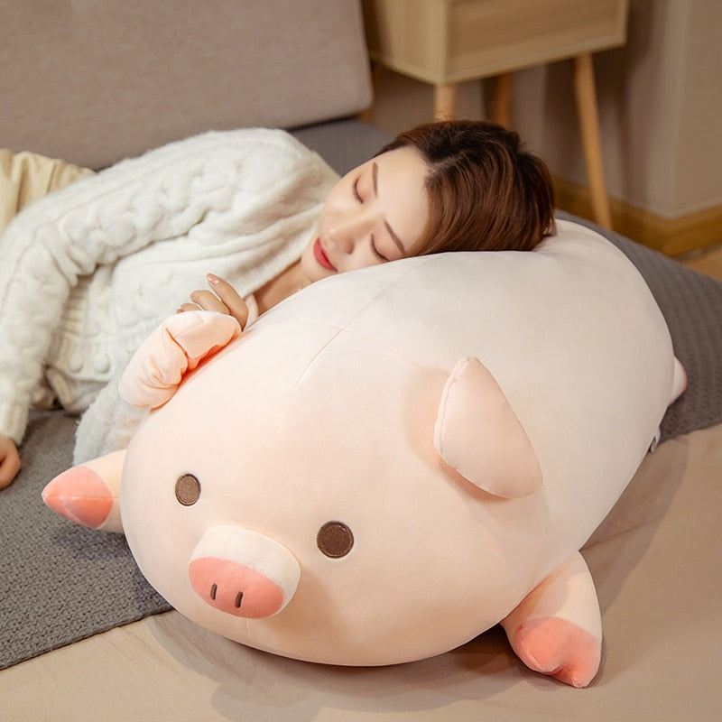 Chubby Chonky Pink Piggy Plushies | NEW-Enchanted peach