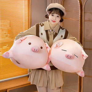 Chubby Chonky Pink Piggy Plushies | NEW-Enchanted peach