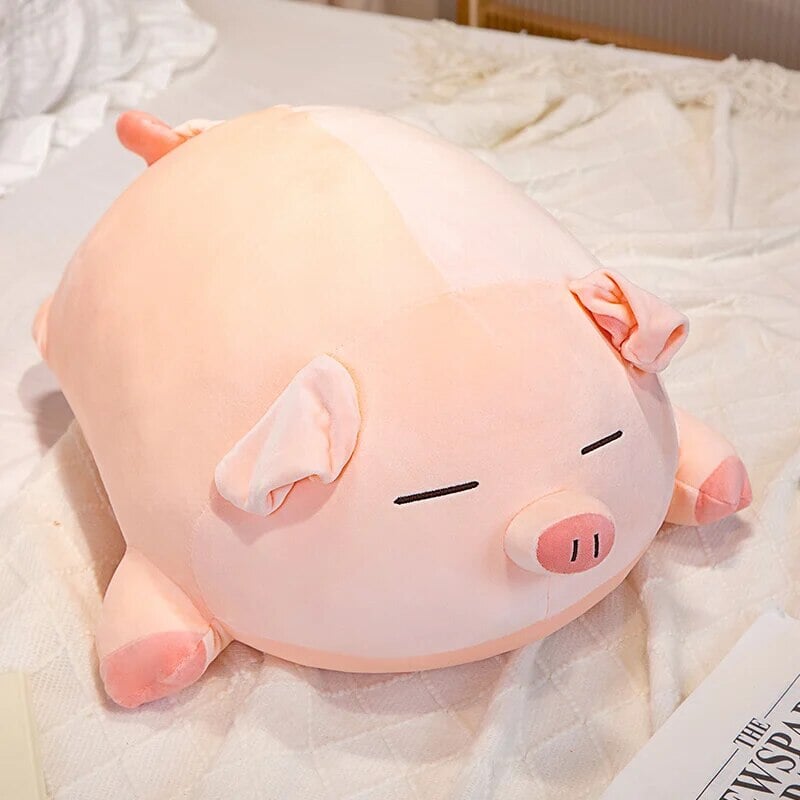 Chubby Chonky Pink Piggy Plushies | NEW-Enchanted peach