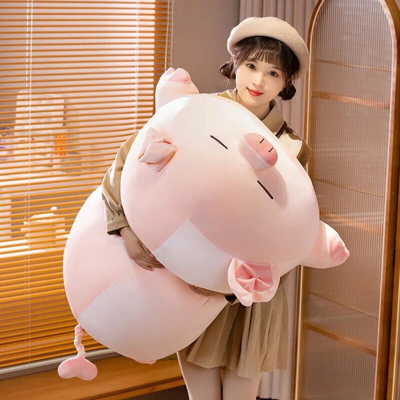 Chubby Chonky Pink Piggy Plushies | NEW-Enchanted peach