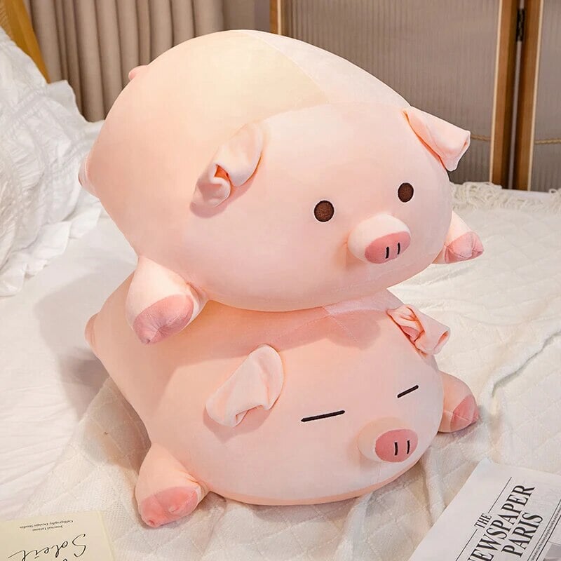 Chubby Chonky Pink Piggy Plushies | NEW-Enchanted peach