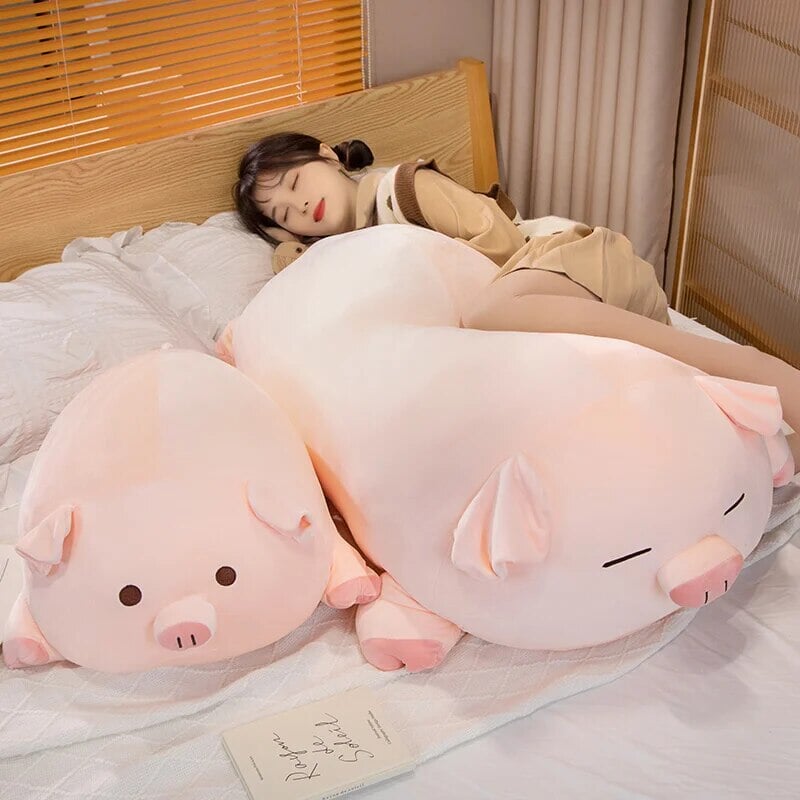 Chubby Chonky Pink Piggy Plushies | NEW-Enchanted peach